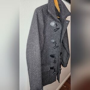 Express Men's Dark Gray Toggle Pea Coat